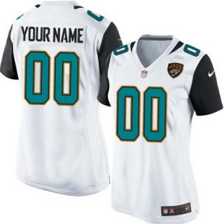 Women's Nike Jacksonville Jaguars Customized 2013 White Limited Jersey