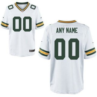 Men's Green Bay Packers Nike White Customized 2014 Elite Jersey