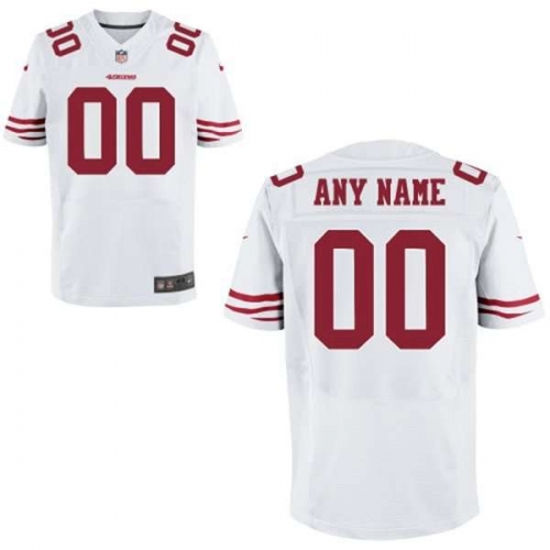 Men's San Francisco 49ers Nike White Customized 2014 Elite Jersey