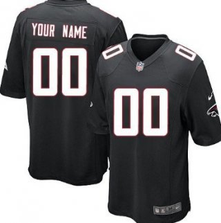 Youth Nike Atlanta Falcons Customized Black Game Jersey