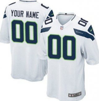 Youth Nike Seattle Seahawks Customized White Game Jersey