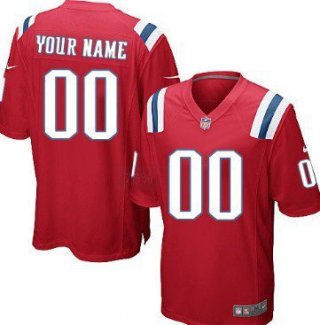 Youth Nike New England Patriots Customized Red Game Jersey