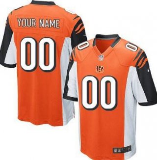 Youth Nike Cincinnati Bengals Customized Orange Game Jersey