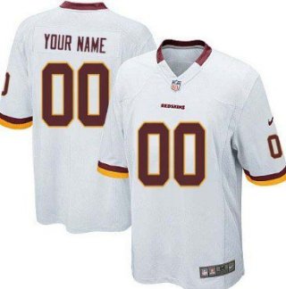 Youth Nike Washington Redskins Customized White Game Jersey