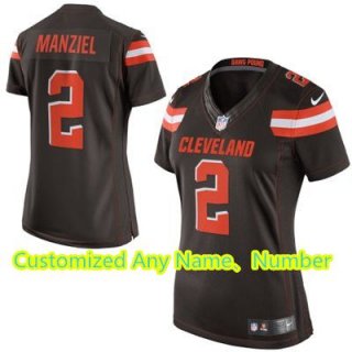 Women's Cleveland Browns Nike Brown Customized 2015 Game Jersey