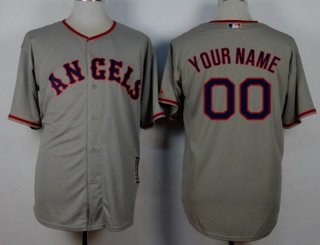 Youth LA Angels Of Anaheim Customized 1965 Turn Back The Clock Gray Jersey