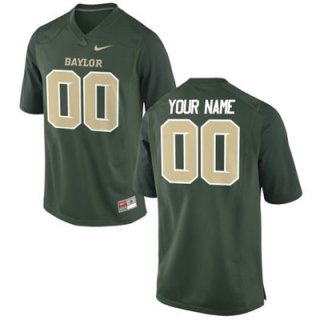 Mens Baylor Bears Custom Replica Football Jersey - 2015 Green