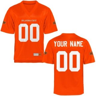 Mens Oklahoma State Cowboys Personalized Football Name & Number Jersey - 2015 Orange