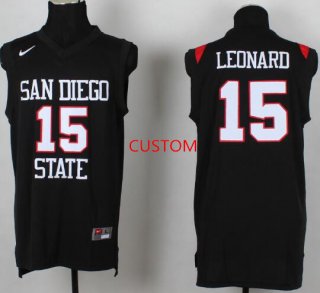 Men's San Diego State University Basketball Black Custom Jersey