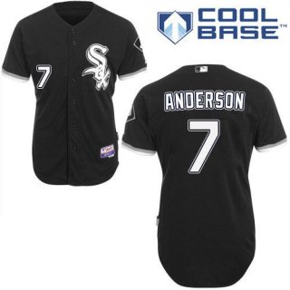 White Sox #7 Tim Anderson Black Alternate Cool Base Stitched Youth Baseball Jersey