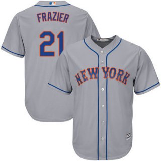 Mets #21 Todd Frazier Grey Cool Base Stitched Youth Baseball Jersey