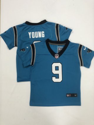 Toddlers Carolina Panthers #9 Bryce Young Light Blue 2023 Vapor Untouchable Stitched Nike Limited Jersey