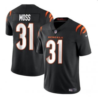 Youth Cincinnati Bengals #31 Zack Moss Black Vapor Untouchable Limited Stitched Jersey