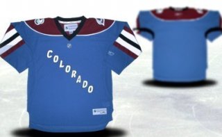 Colorado Avalanche Youths Customized Blue Third Jersey