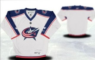 Columbus Blue Jackets Youths Customized White Jersey