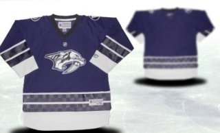 Nashville Predators Youths Customized Blue Third Jersey