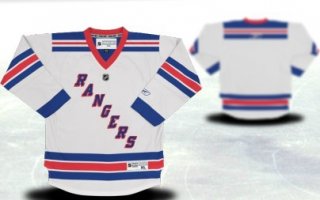 New York Rangers Youths Customized White Jersey