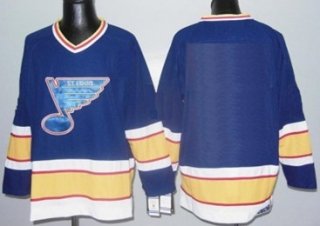 St. Louis Blues Mens Customized Blue CCM Jersey