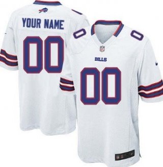 Kids' Nike Buffalo Bills Customized White Limited Jersey