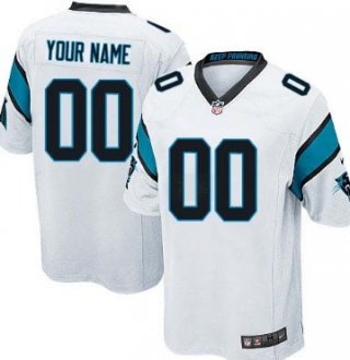 Men's Nike Carolina Panthers Customized White Game Jersey