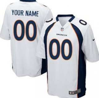 Kids' Nike Denver Broncos Customized White Limited Jersey