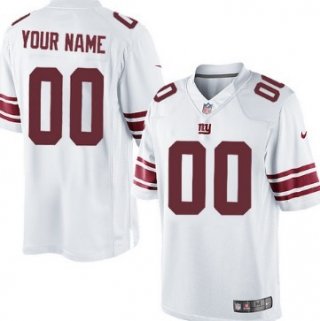 Men's Nike New York Giants Customized White Limited Jersey