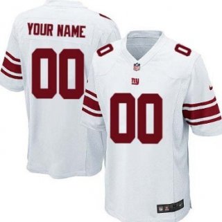 Kids' Nike New York Giants Customized White Limited Jersey