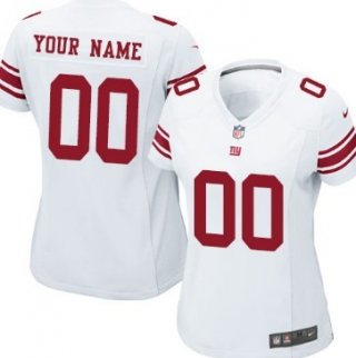 Women's Nike New York Giants Customized White Game Jersey