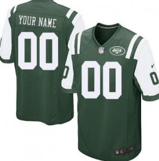 Kids' Nike New York Jets Customized Green Limited Jersey