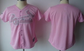 Women's St. Louis Cardinals Customized Pink Jersey