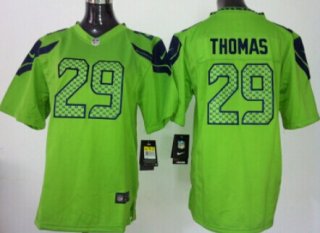 Nike Seattle Seahawks #29 Earl Thomas Green Game Kids Jersey