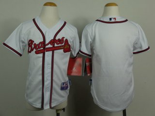 Atlanta Braves Blank White Kids Jersey