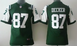 Nike New York Jets #87 Eric Decker Green Game Kids Jersey