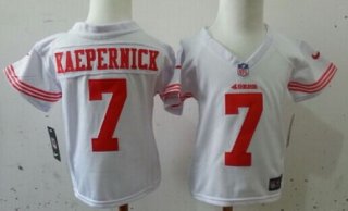 Nike San Francisco 49ers #7 Colin Kaepernick White Toddlers Jersey