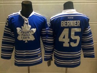 Toronto Maple Leafs #45 Jonathan Bernier 2014 Winter Classic Blue Kids Jersey