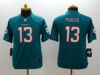 Nike Miami Dolphins #13 Dan Marino 2013 Green Limited Kids Jersey