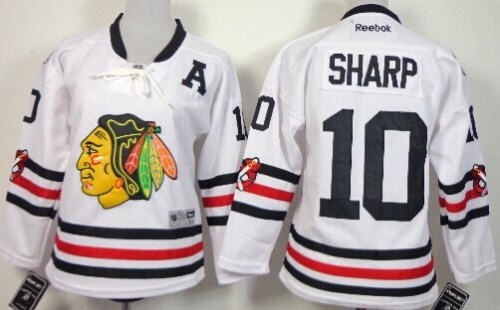 Chicago Blackhawks #10 Patrick Sharp 2015 Winter Classic White Kids Jersey