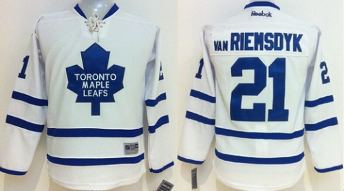 Toronto Maple Leafs #21 James van Riemsdyk White Kids Jersey