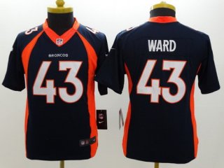 Nike Denver Broncos #43 T.J. Ward 2013 Blue Limited Kids Jersey