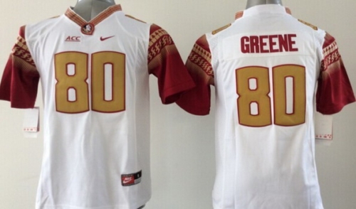 Florida State Seminoles #80 Rashad Greene 2014 White Limited Kids Jersey