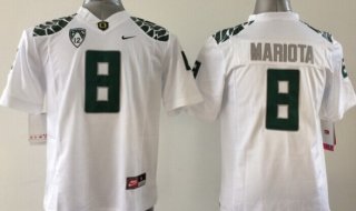 Oregon Ducks #8 Marcus Mariota 2013 White Limited Kids Jersey