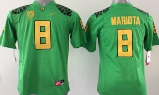 Oregon Ducks #8 Marcus Mariota 2013 Light Green Limited Kids Jersey