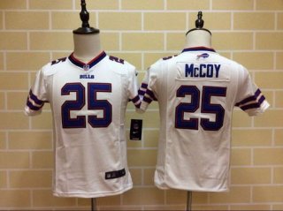 Youth Buffalo Bills #25 LeSean McCoy White Road NFL Nike Game Jersey