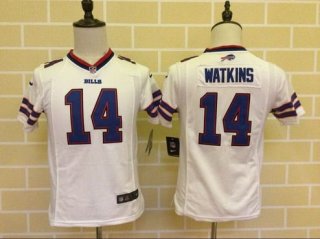 Youth Buffalo Bills #14 Sammy Watkins White Road NFL Nike Game Jersey