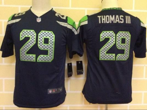 Youth Seattle Seahawks #29 Earl Thomas III Nike Navy Blue Game Jersey