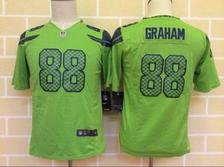 Youth Seattle Seahawks #88 Jimmy Graham Green Alternate NFL Nike Game Jersey