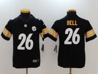 Youth Pittsburgh Steelers #26 Le'Veon Bell Black 2017 Vapor Untouchable Stitched NFL Nike Limited Jersey