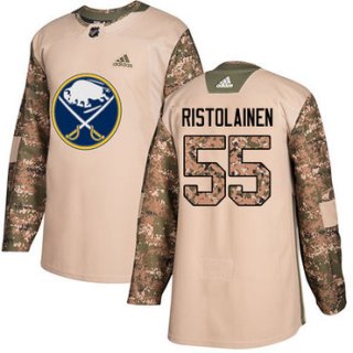 Adidas Sabres #55 Rasmus Ristolainen Camo Authentic 2017 Veterans Day Youth Stitched NHL Jersey