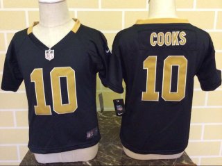 2-6 Kids Brandin Cooks New Orleans Saints #10 Black Nike Jersey