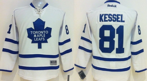 Toronto Maple Leafs #81 Phil Kessel White Kids Jersey